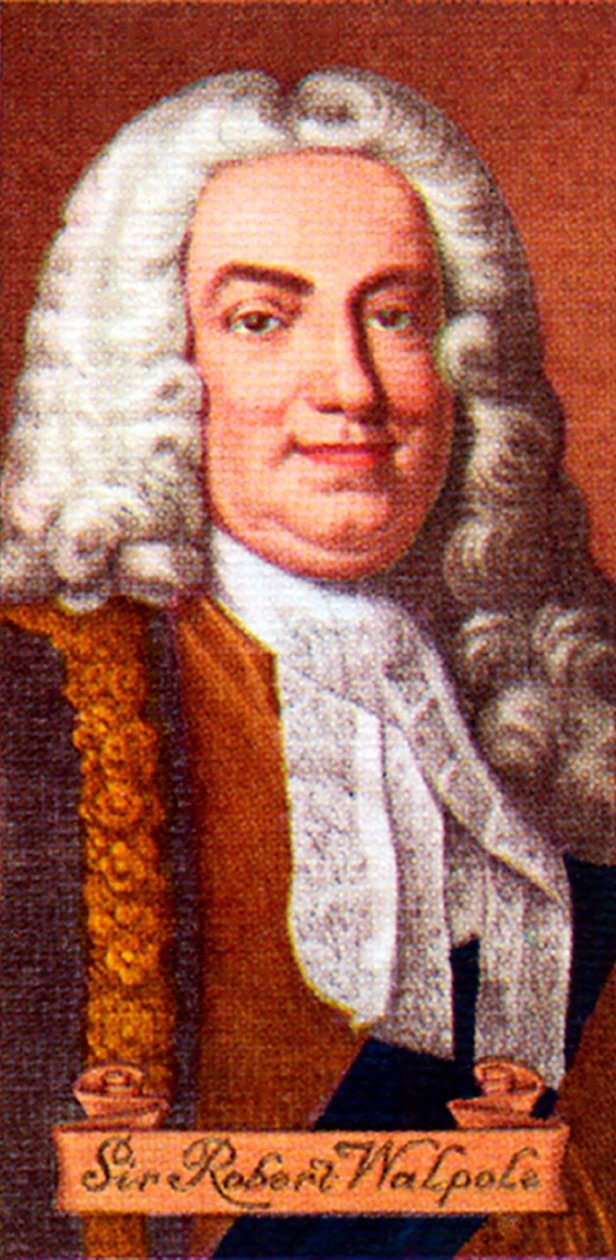 Sir Robert Walpole, da una serie di carte da sigarette da Unbekannt