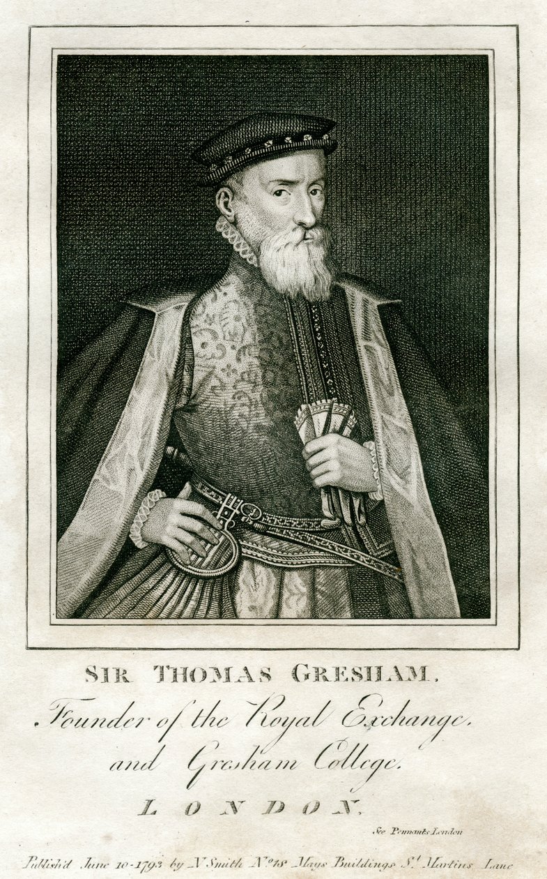 Sir Thomas Gresham, mercante e finanziere britannico da Unbekannt