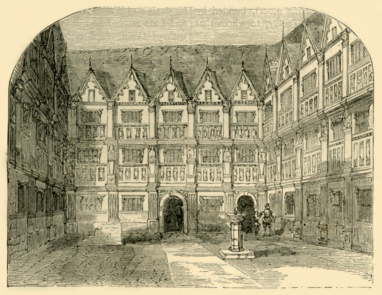 Casa di Sir Thomas Gresham in Bishopsgate Street, c1872 da Unbekannt