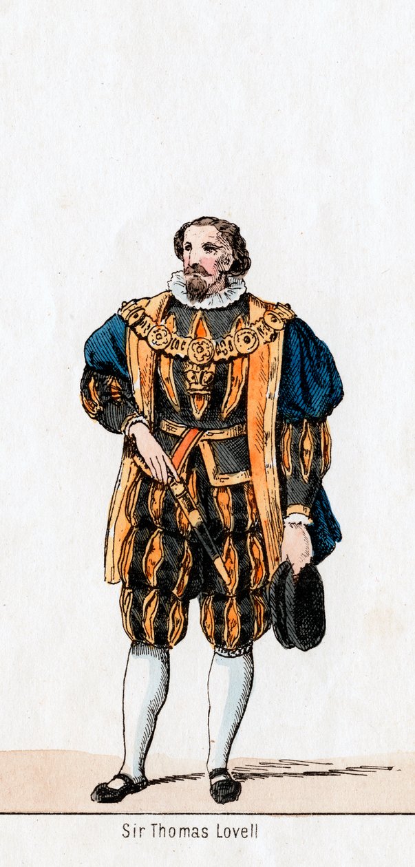 Sir Thomas Lovell, costume design per l