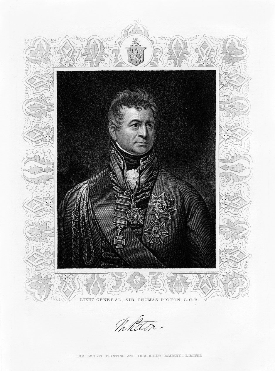 Sir Thomas Picton, leader militare britannico, XIX secolo da Unbekannt