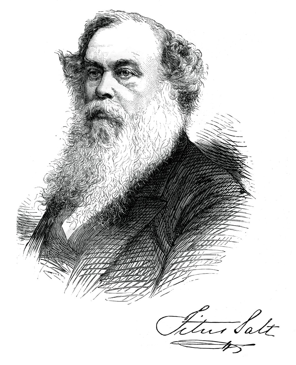 Sir Titus Salt, produttore e benefattore britannico, c1880 da Unbekannt