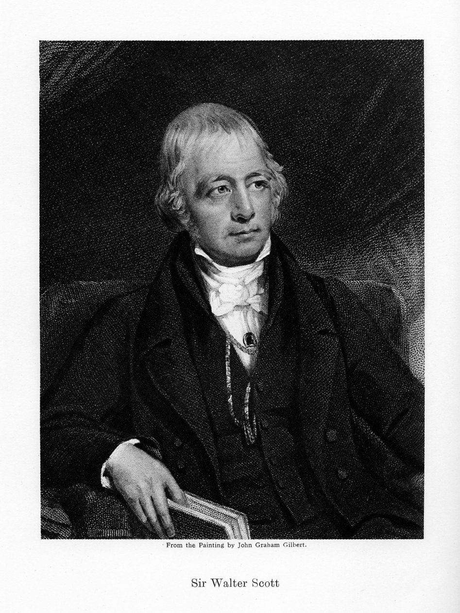 Sir Walter Scott, I baronetto, prolifico romanziere storico e poeta scozzese, XIX secolo da Unbekannt