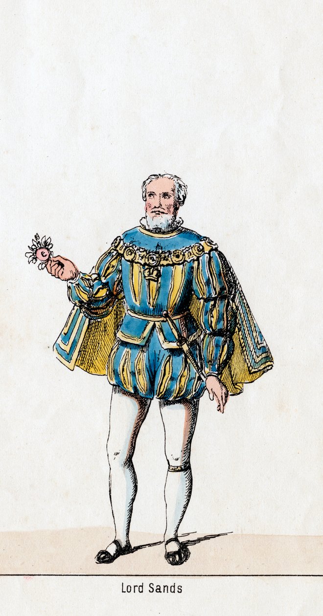 Sir William Sands, costume per l