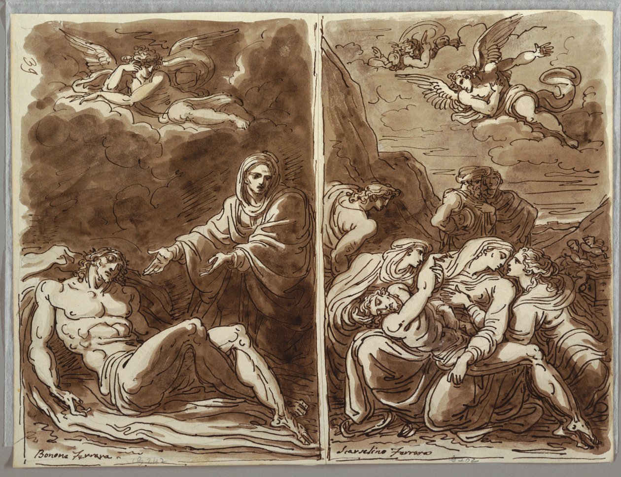 Folio di taccuino, Lamentazione sul corpo da Unbekannt