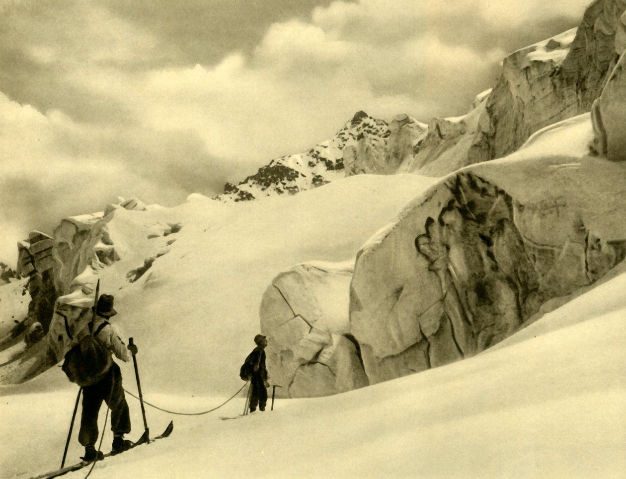Sci a Silvretta, Austria, c1935 da Unbekannt