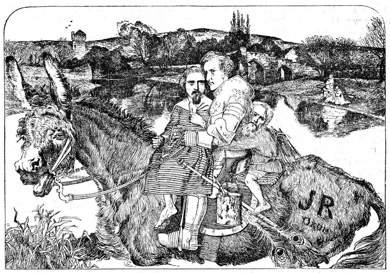 Parodia su Sir Isumbras e il P.R.B., 1923 da Unbekannt
