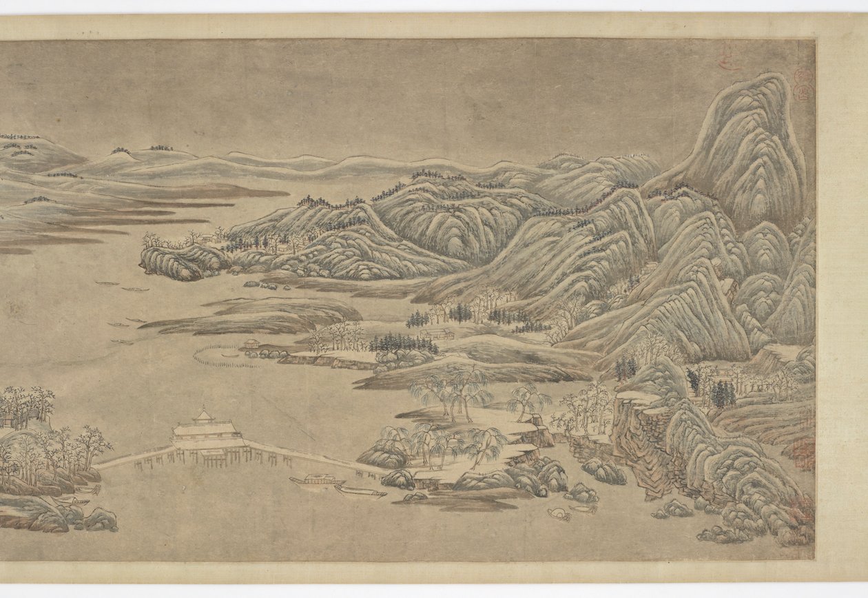 Neve che si scioglie su montagne e fiumi, dopo Wang Wei, XVI-XVII secolo da Unbekannt