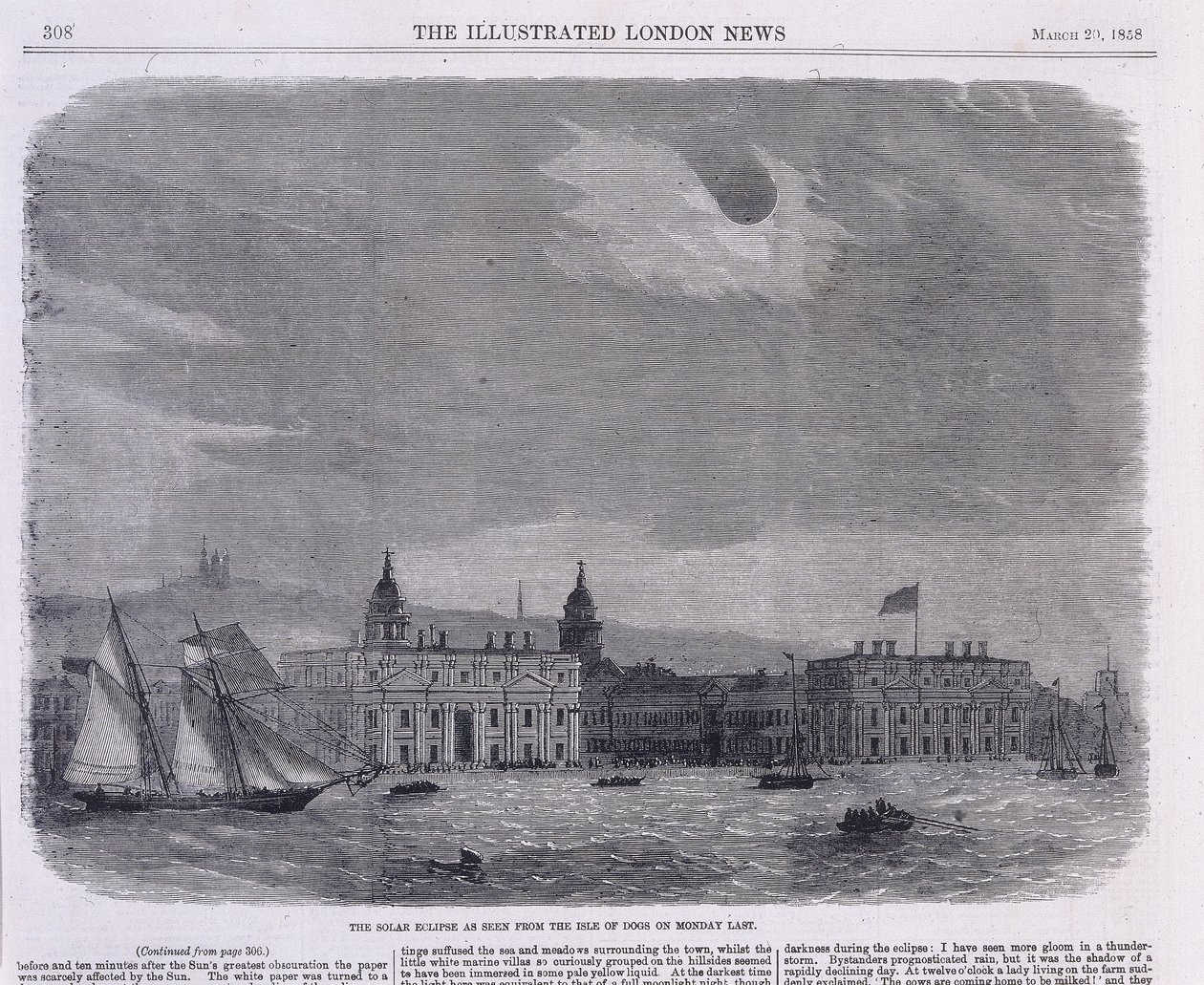 Eclissi solare vista dall