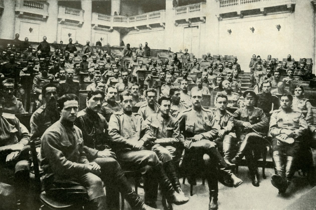 Delegati soldati degli eserciti russi alla Douma, 1919 da Unbekannt
