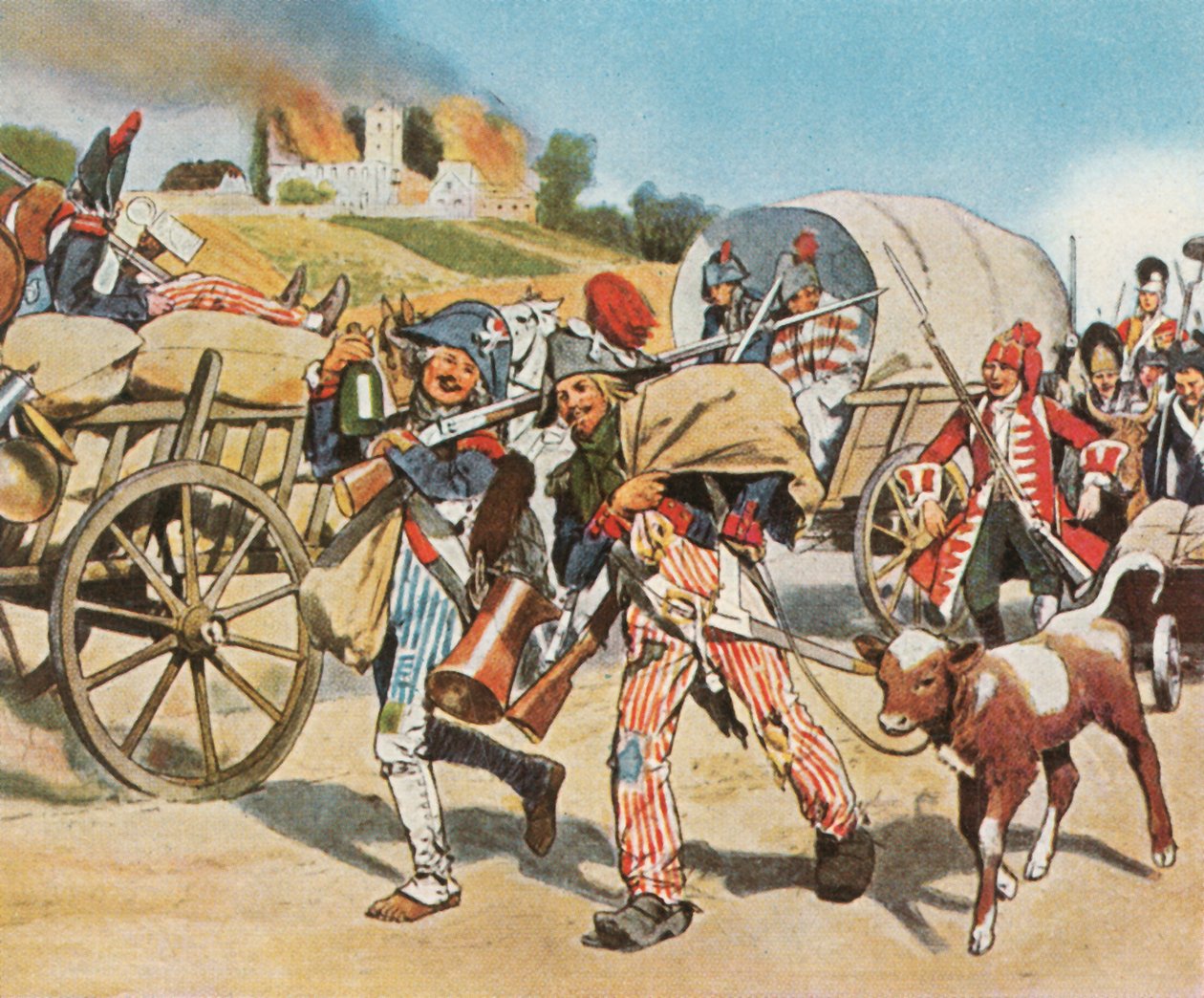 Soldati della Rivoluzione Francese nel Pfalz, 1793, 1936 da Unbekannt