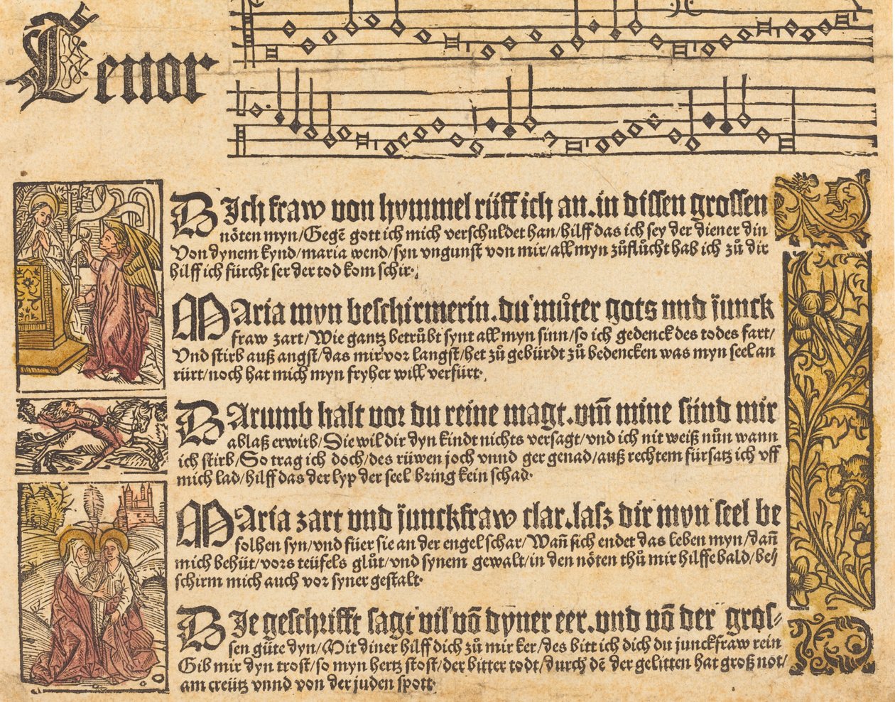 Canto alla Vergine, c. 1500 da Unbekannt
