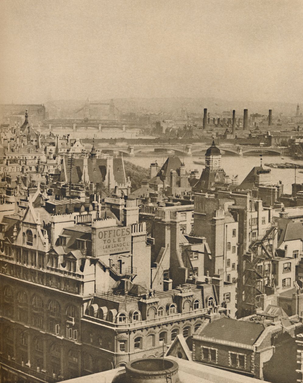 Vista sud-est da Bush House fino a Blackheath, c1935 da Unbekannt