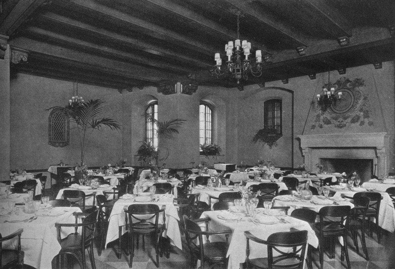 Sala da pranzo sud-est, Fraternity Clubs Building, New York City, 1924 da Unbekannt