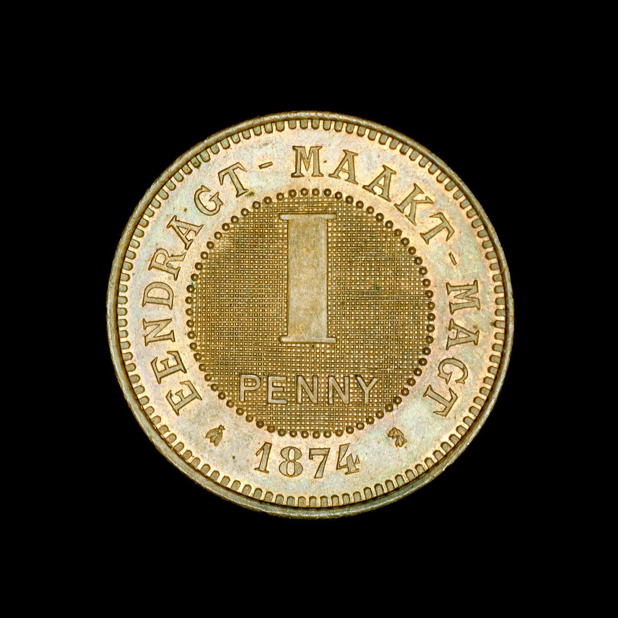 Moneta da 1 penny sudafricano da Unbekannt