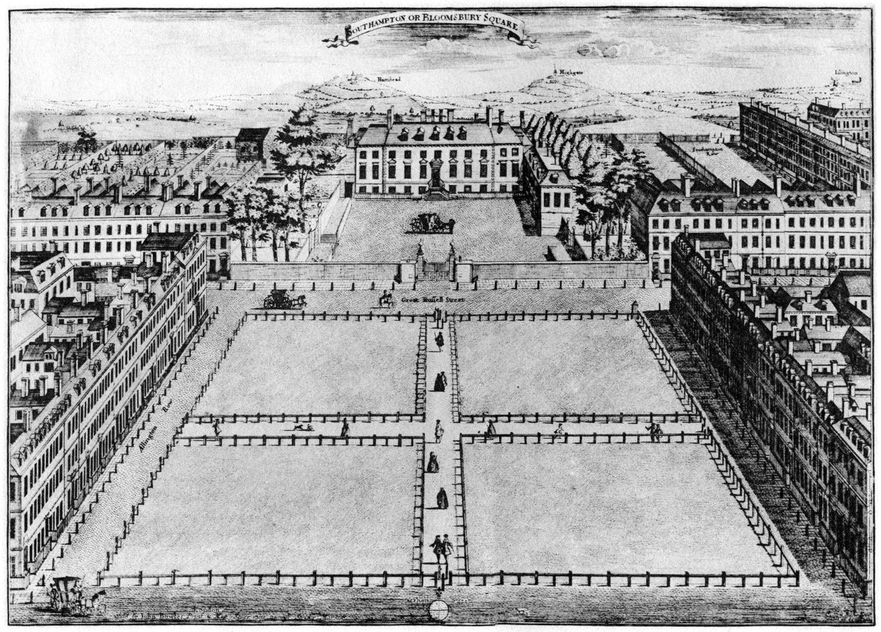 Southampton o Bloomsbury Square, Londra, XVIII secolo 1907 da Unbekannt