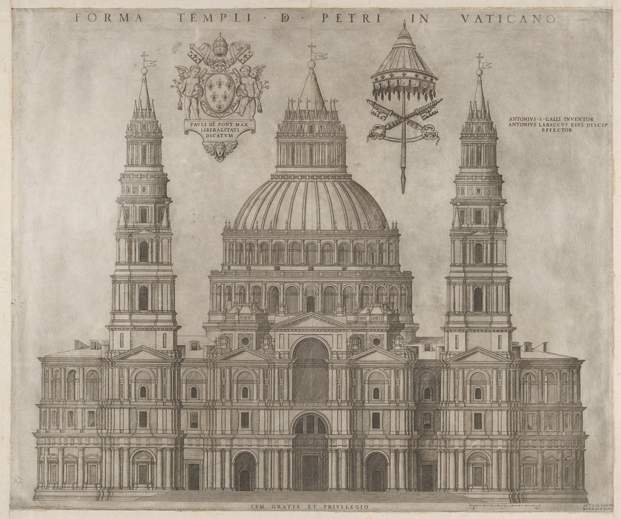 Speculum Romanae Magnificentiae: San Pietro, 1547 da Unbekannt