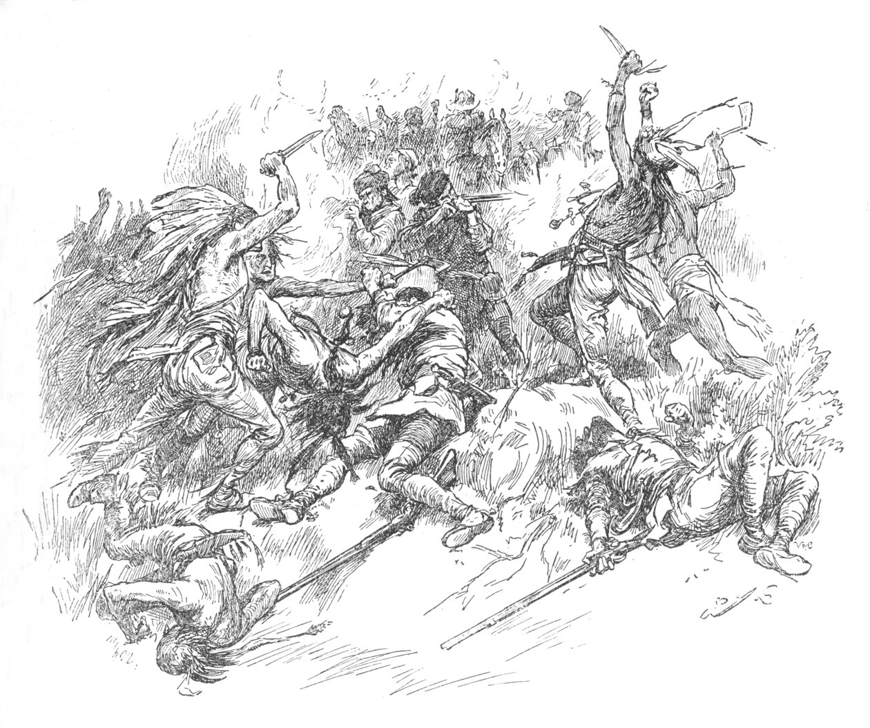 Balzò fuori dalla palude e volò alla gola dei rinomati fucilieri, 1902 da Unbekannt