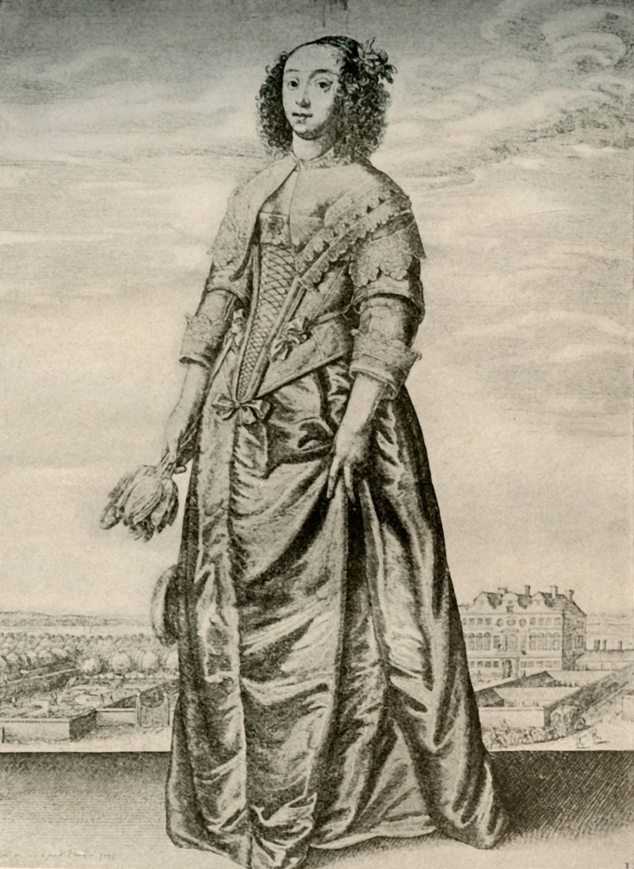 Primavera - Abito da interno alla moda di una signora inglese, regno di Carlo I, c1620-1640, 1937 da Unbekannt