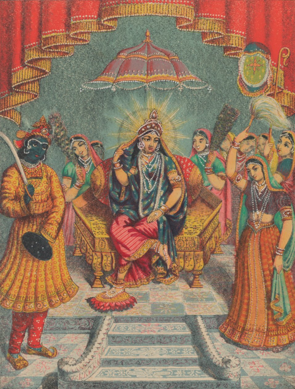 Sri Sri Rai Raja, ca. 1885-95 da Unbekannt
