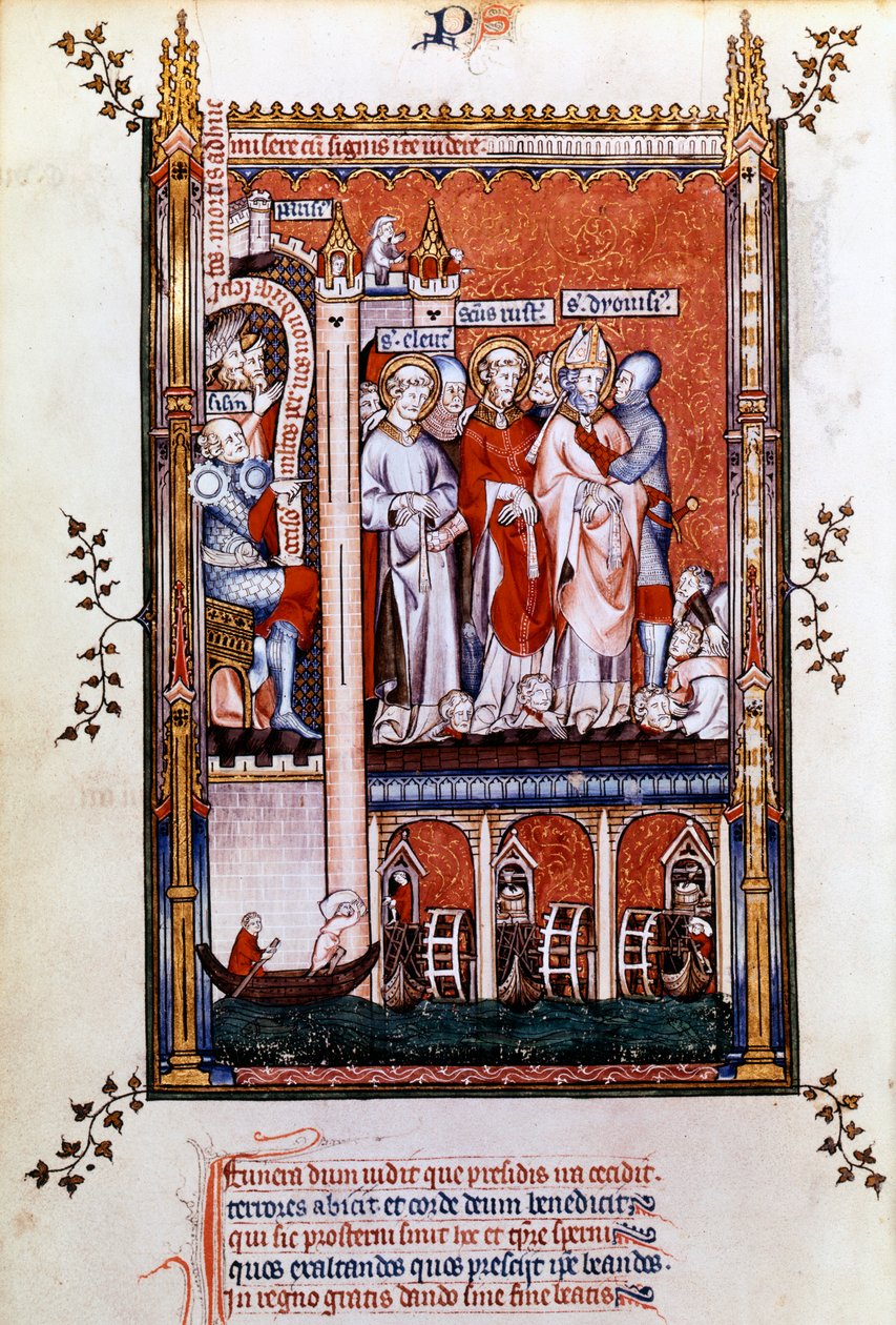 San Dionigi mostra i martiri, 1317 da Unbekannt