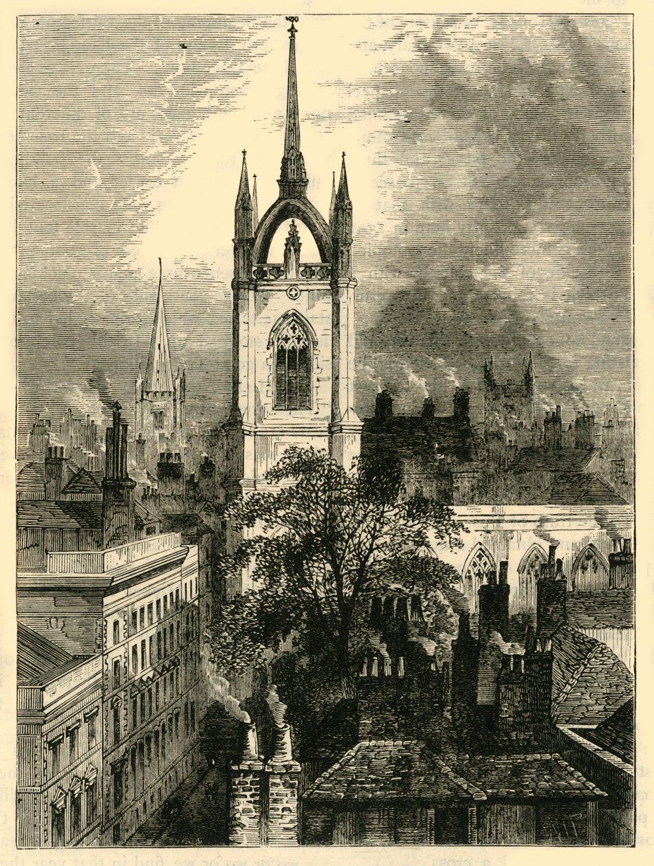St. Dunstans-in-the-East, c1872 da Unbekannt