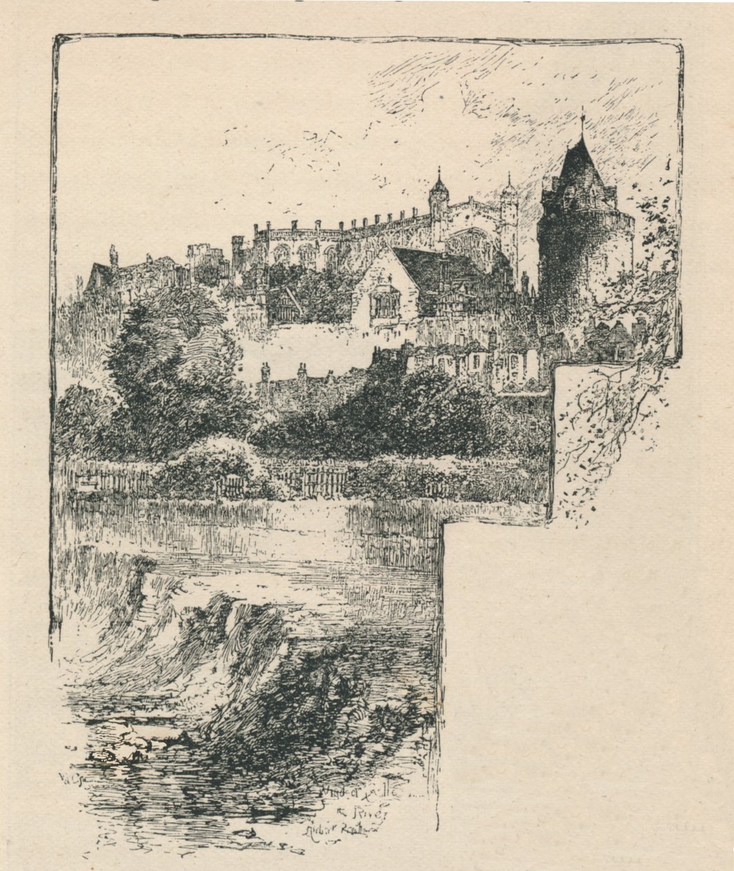 Cappella di San Giorgio dal fiume da Unbekannt