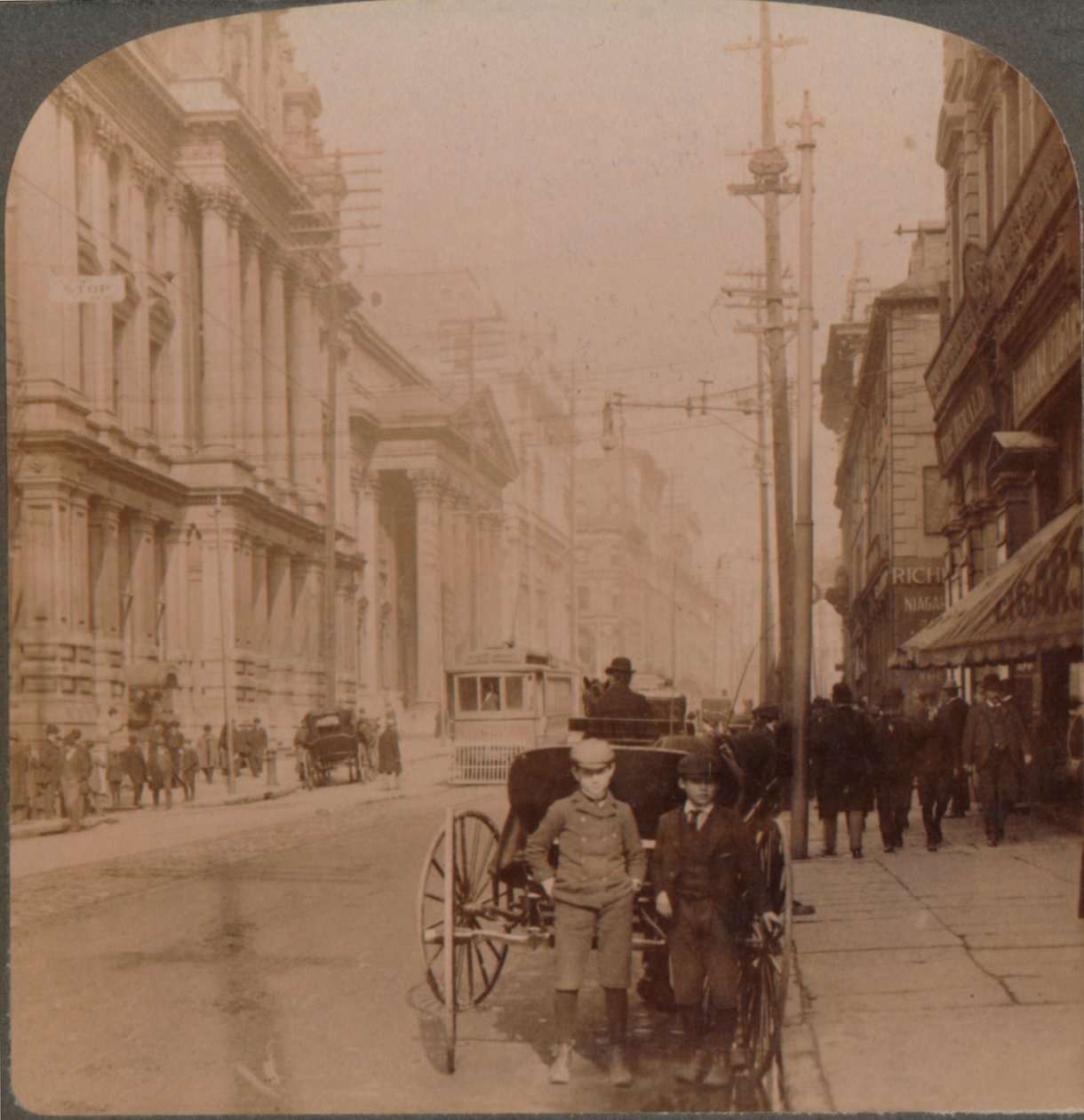 Via St. James, Montreal, Canada, 1900 da Unbekannt