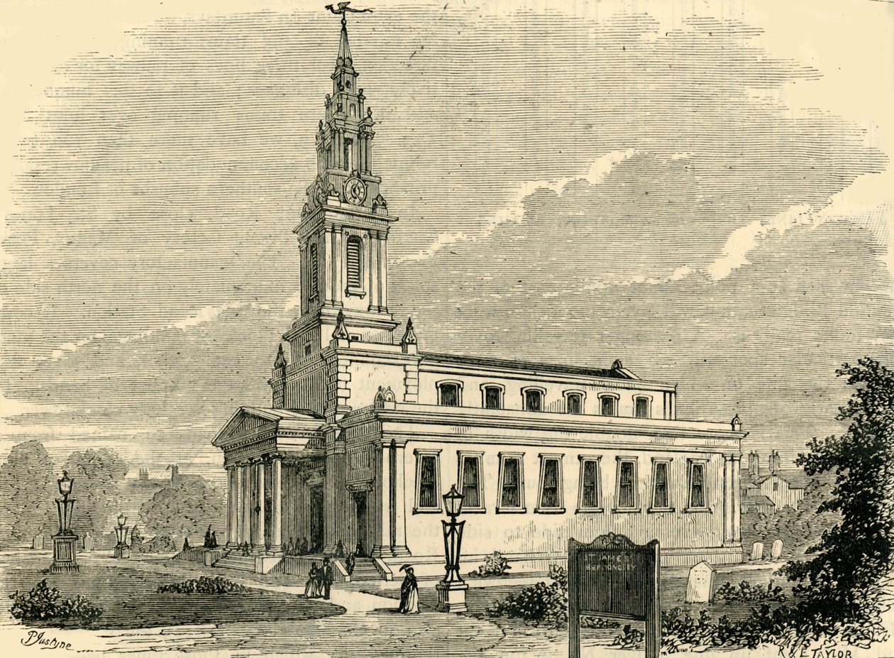 Chiesa di St. James, Bermondsey, c1878 da Unbekannt