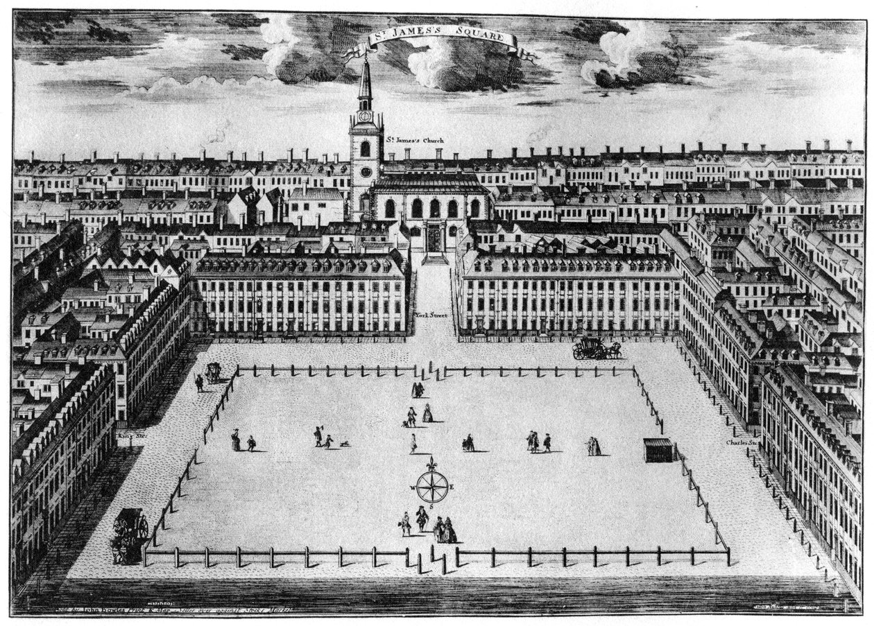 Piazza San Giacomo, Londra, XVIII secolo, 1907 da Unbekannt