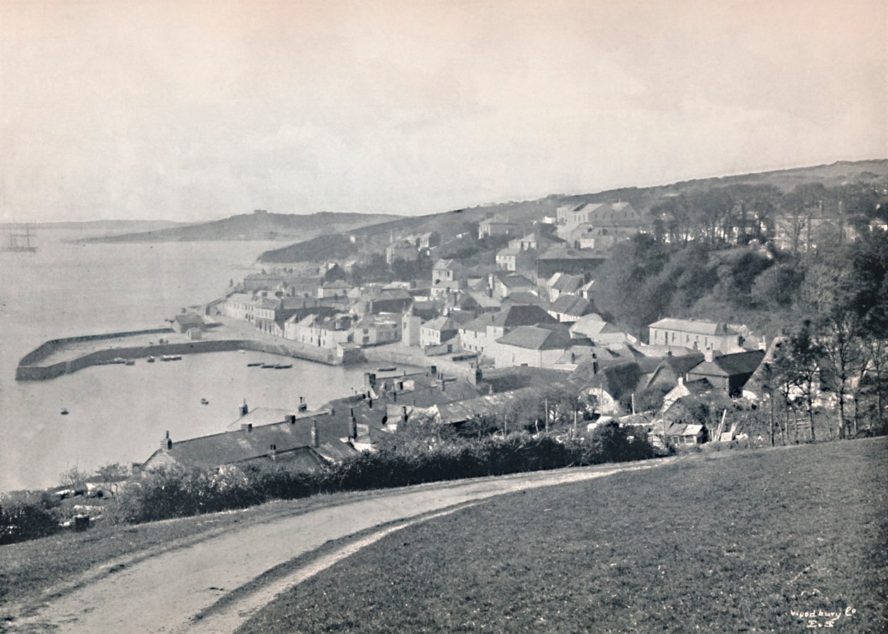 St. Mawes - Vista del porto e del castello, 1895 da Unbekannt