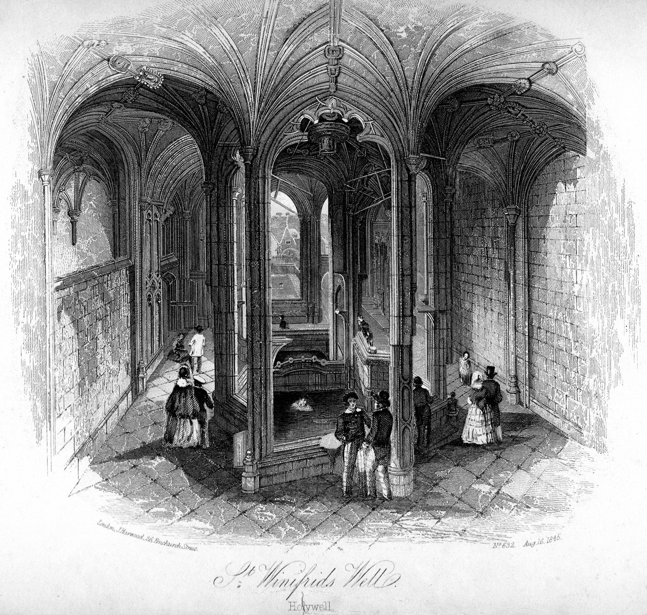 Pozzo di Santa Winifred, Holywell, Flintshire, Galles da Unbekannt