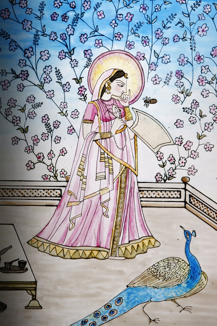 Vetrata nel tempio Iskcon, Londra, Gran Bretagna da Unbekannt