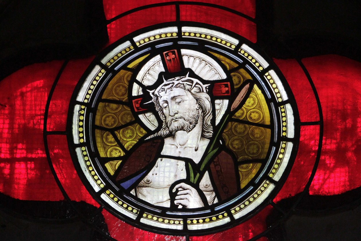 Vetrata di Gesù, Chiesa di San Pietro e Paolo, Istanbul, Turchia da Unbekannt