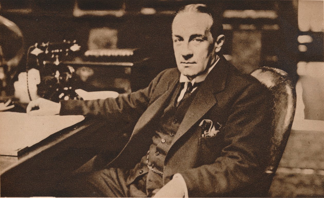 Stanley Baldwin, neo-eletto Primo Ministro del Regno Unito, maggio 1923 1935 da Unbekannt