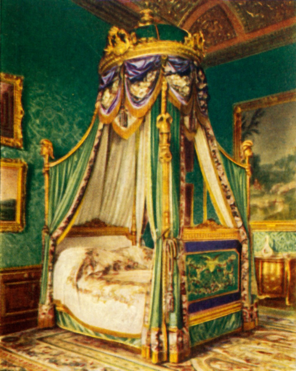 Letto di Stato di Georges Jacob, 1938 da Unbekannt