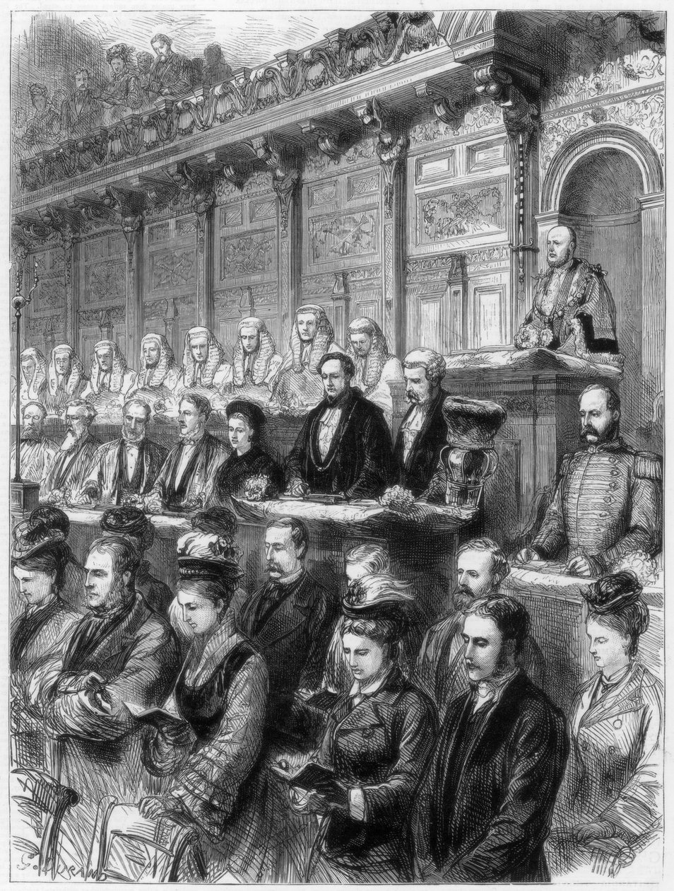 Visita di stato dei giudici alla Cattedrale di San Paolo, 1875 da Unbekannt