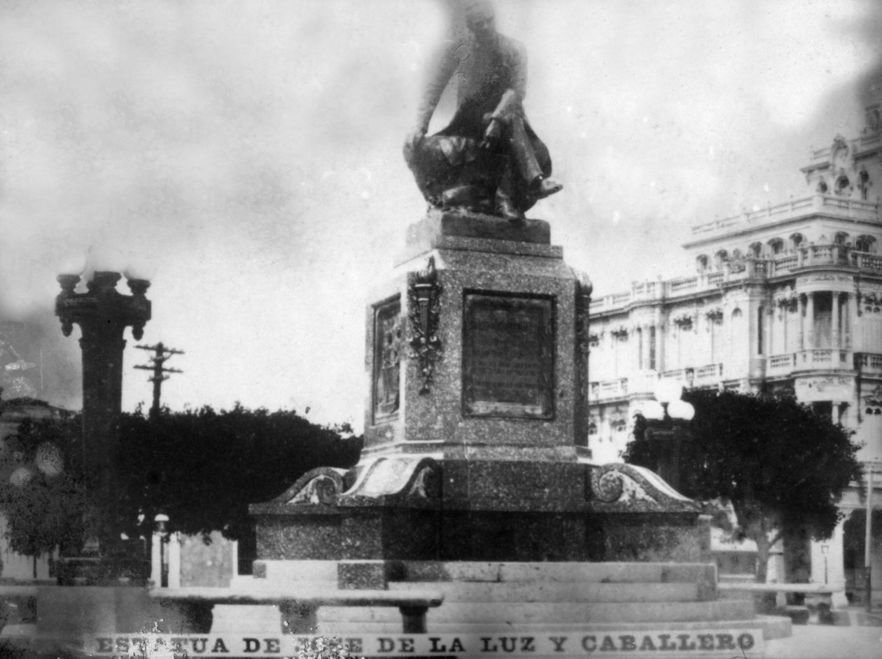 Statua di Don Jose de la Luz Caballero, 1912, anni 1920 da Unbekannt