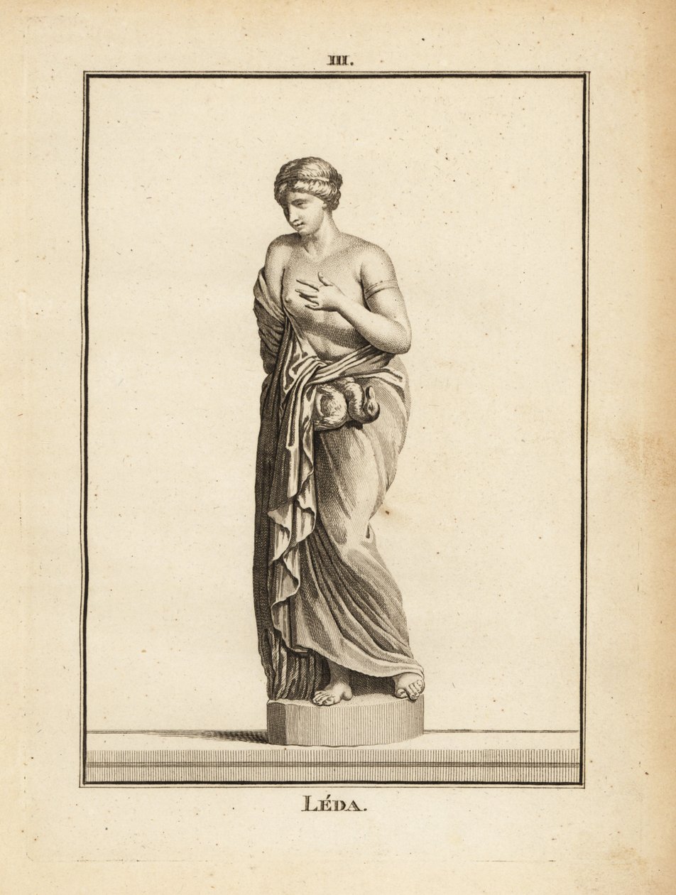 Statua di Leda, principessa etolica e regina di Sparta, sedotta da Zeus in forma di cigno da Unbekannt