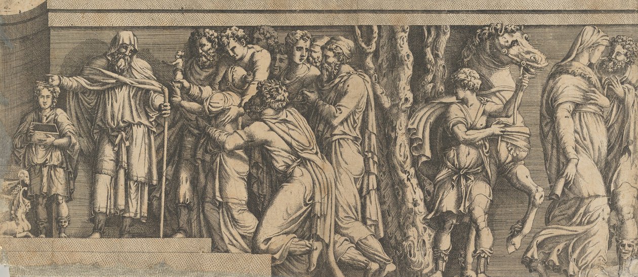 Statua di Niobe e i suoi adoratori, con Apollo e Diana e altre figure, 1543-47 da Unbekannt