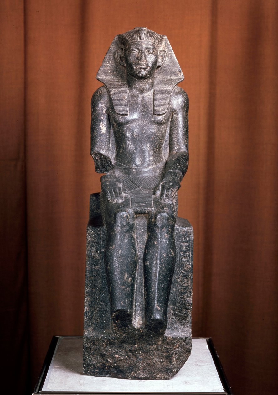 Statua del Faraone Amenemhat III, XIX secolo a.C. da Unbekannt