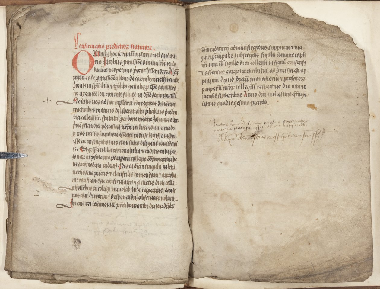 Statuti del Collegio di San Leonardo da Unbekannt
