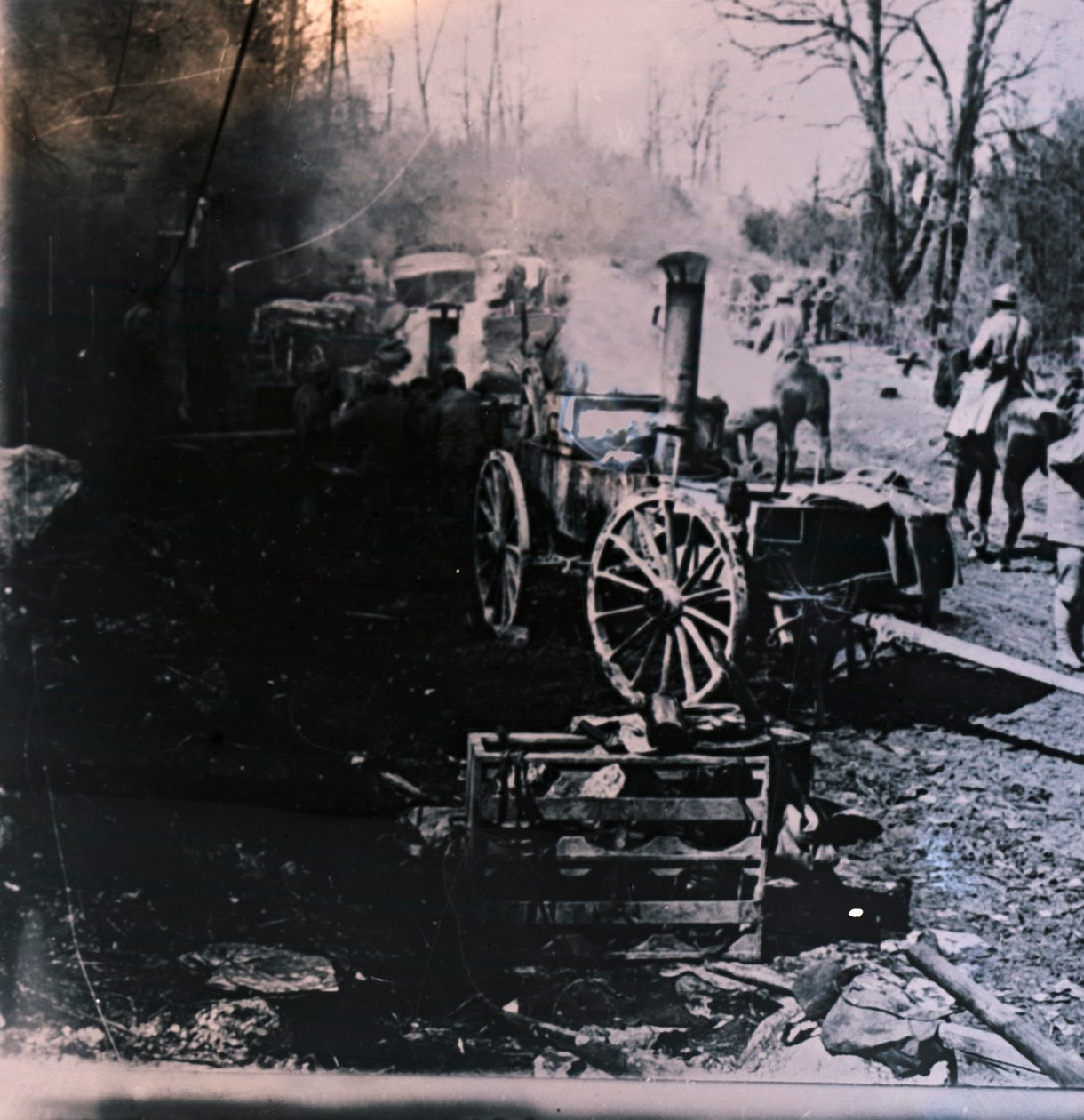 Locomotiva a vapore, c. 1914-1918 da Unbekannt