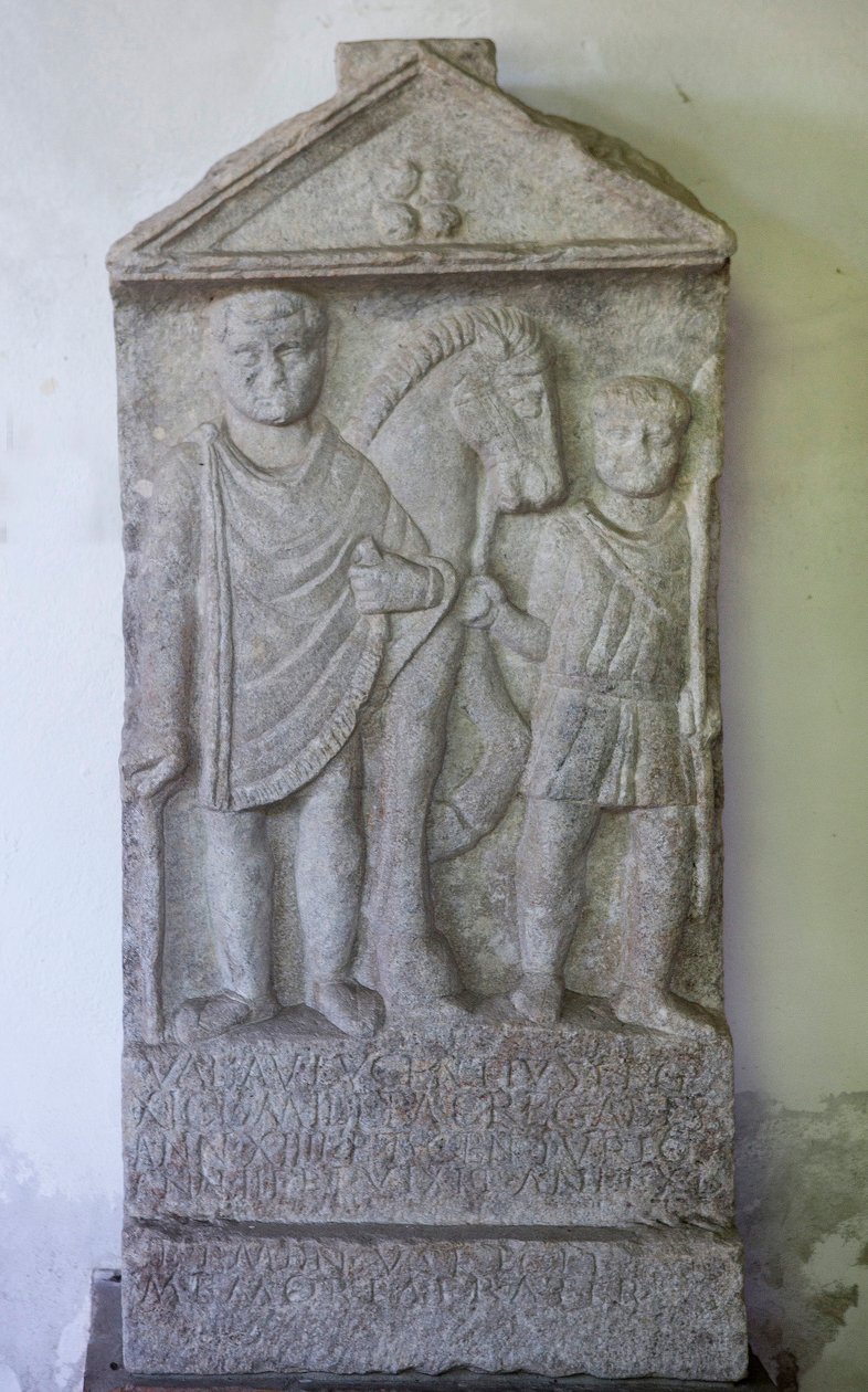 Stele, Valerio Alucenzio, pietra, III secolo da Unbekannt
