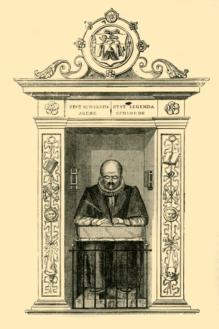 Monumento di Stow in St. Andrew Undershaft, c1872 da Unbekannt