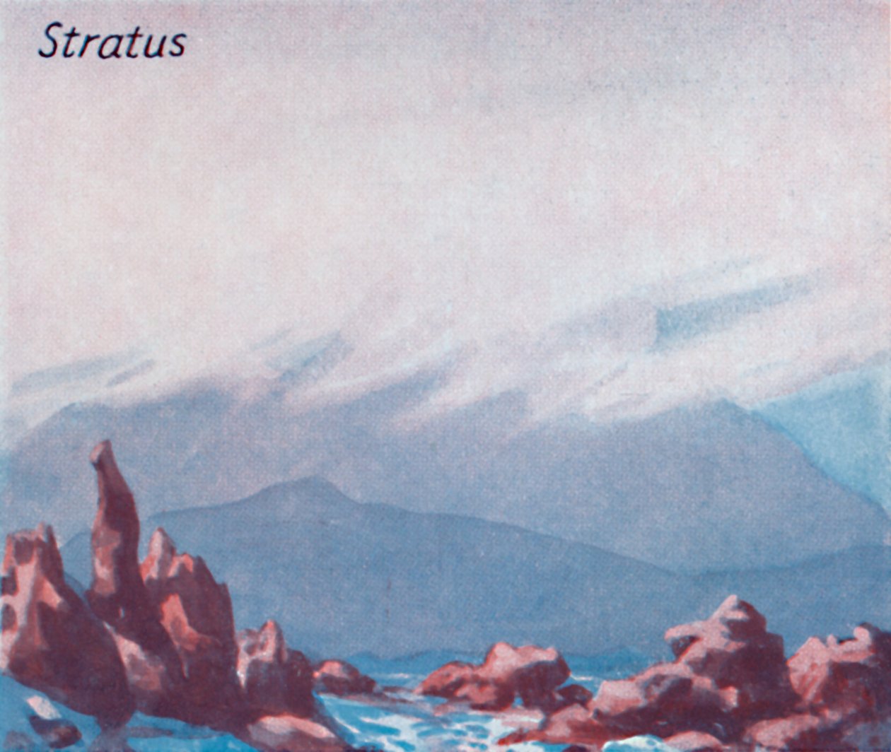 Stratus - Una Dozzina delle Principali Forme di Nuvole nel Cielo, 1935 da Unbekannt