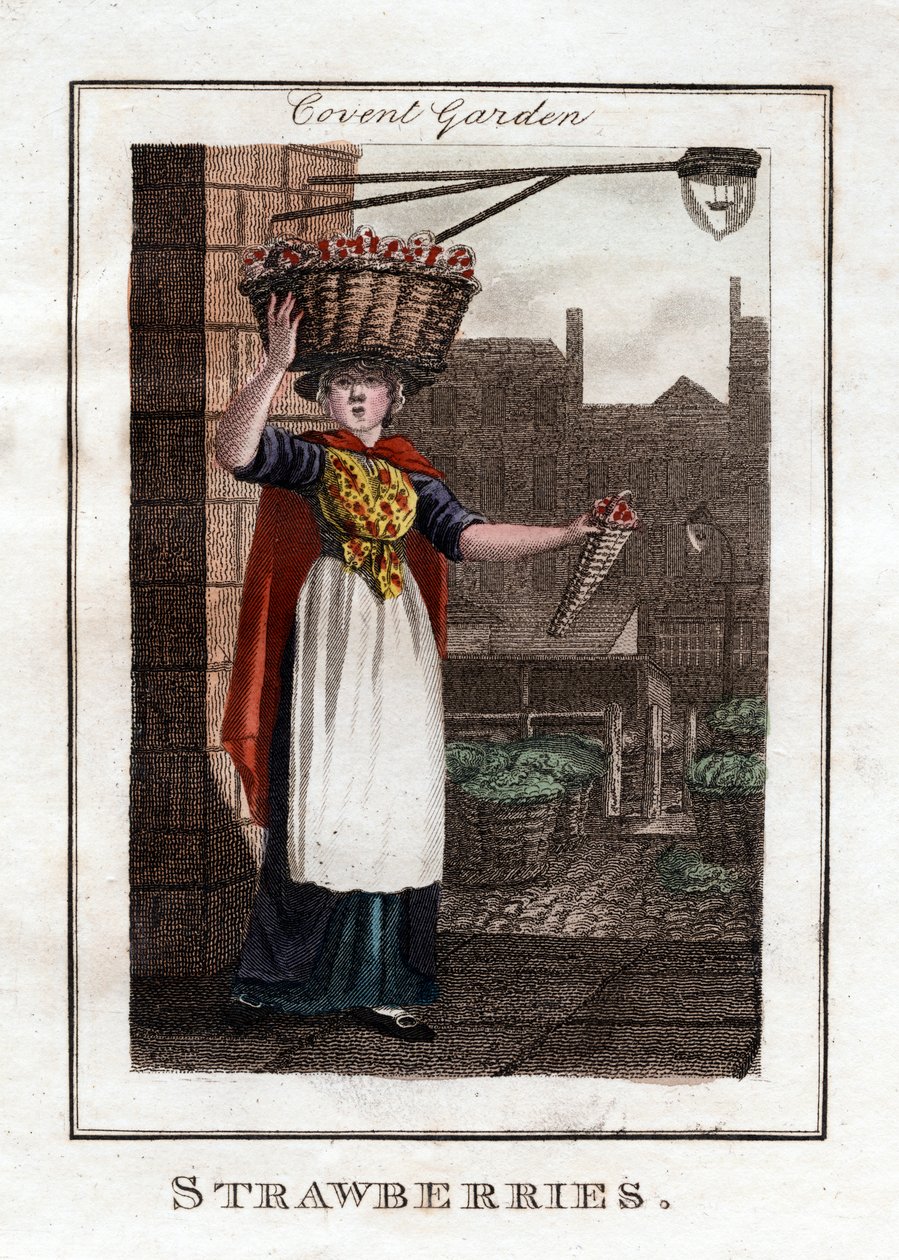 Fragole, Covent Garden, Londra, 1805 da Unbekannt