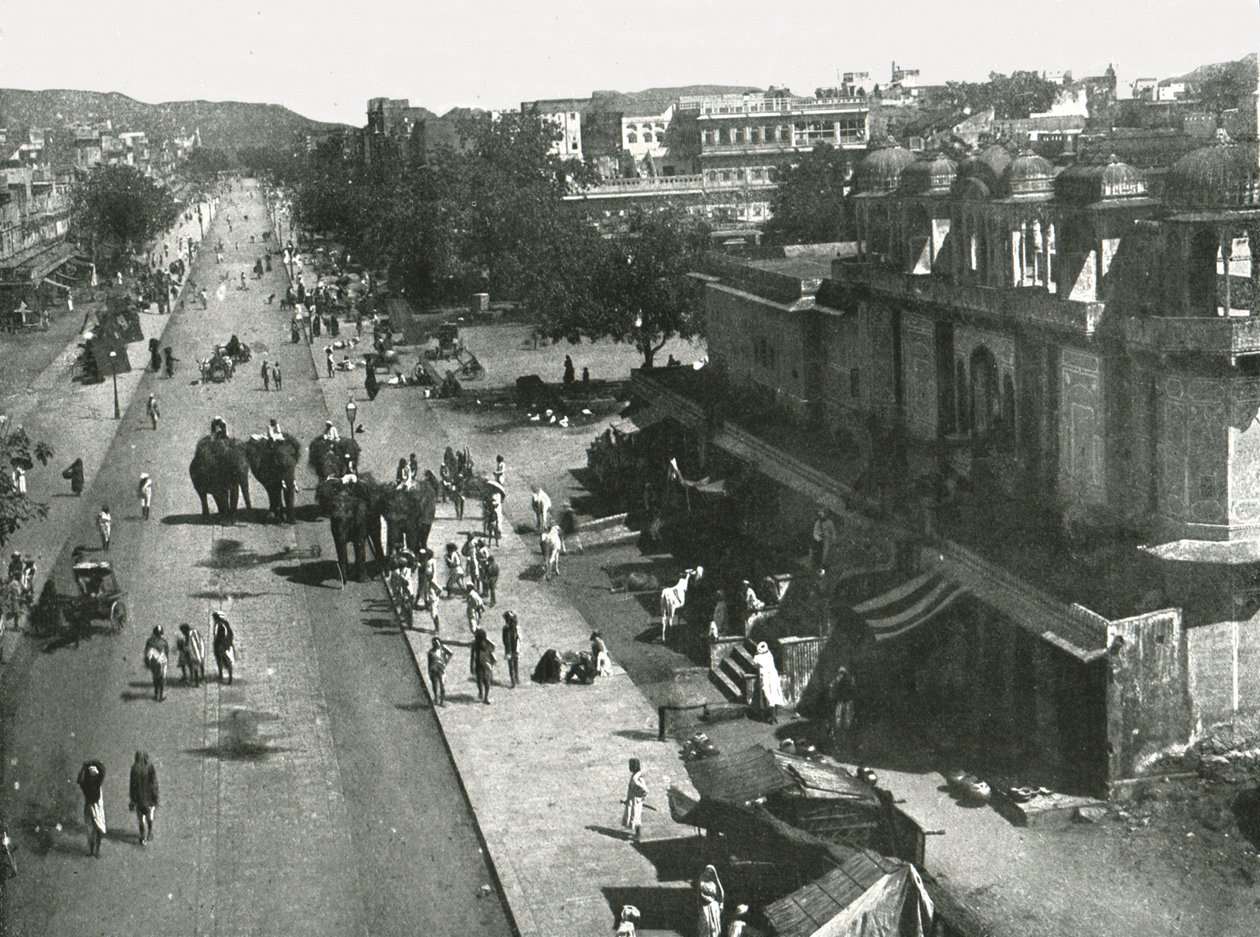 Scena di Strada nella Città di Jaipur, India da Unbekannt