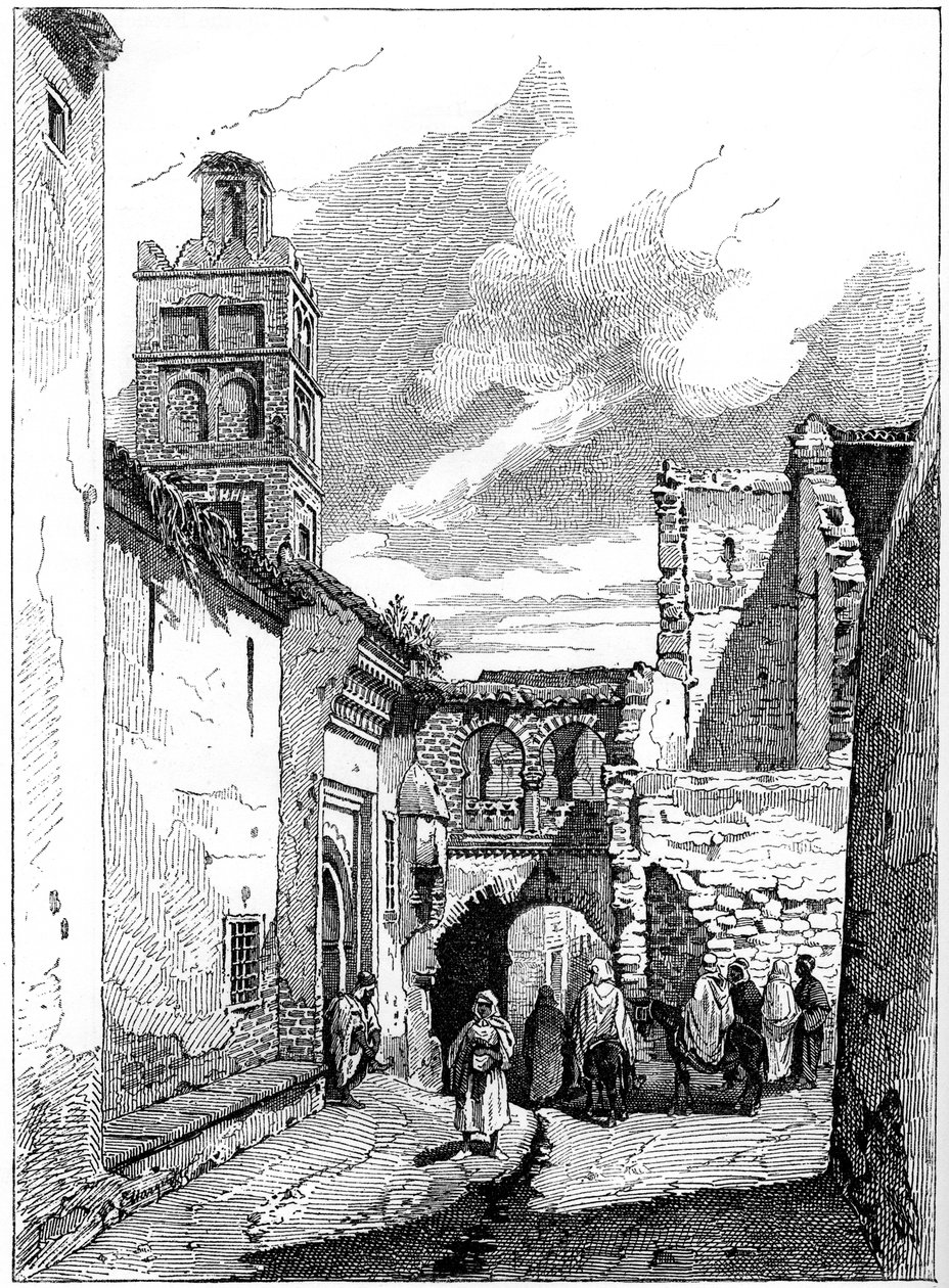 Veduta di strada a Tlemcen, Algeria, c1890 da Unbekannt