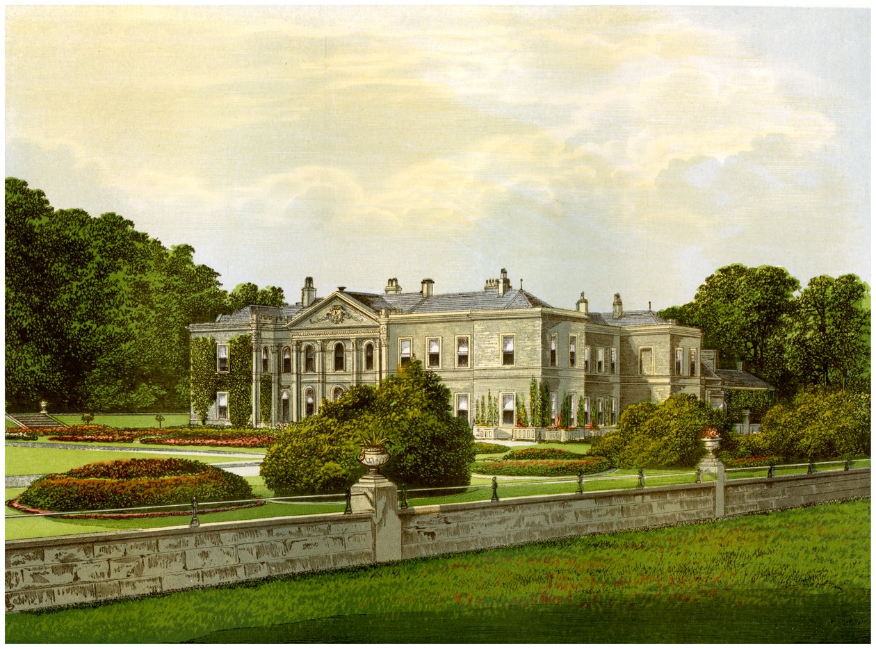 Studley Royal, Yorkshire, casa del Marchese di Ripon, c1880 da Unbekannt